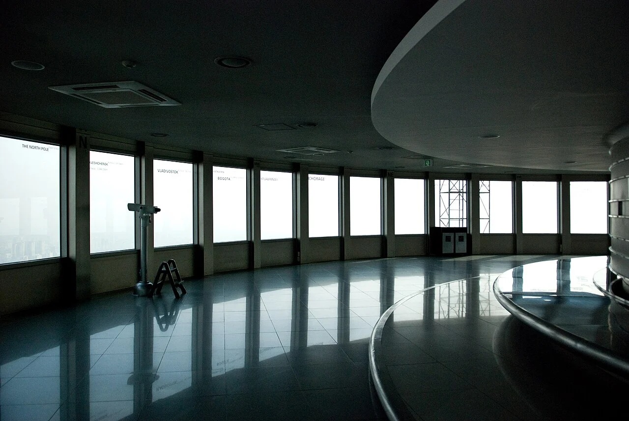 Indoor observation space at N Seoul Tower
