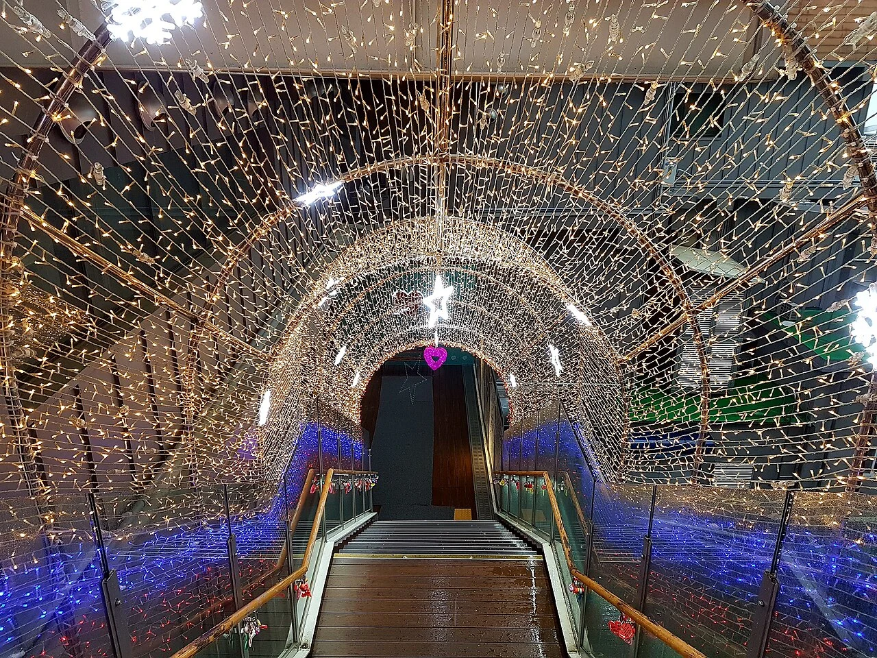 Archival staircase in the N Seoul Tower complex