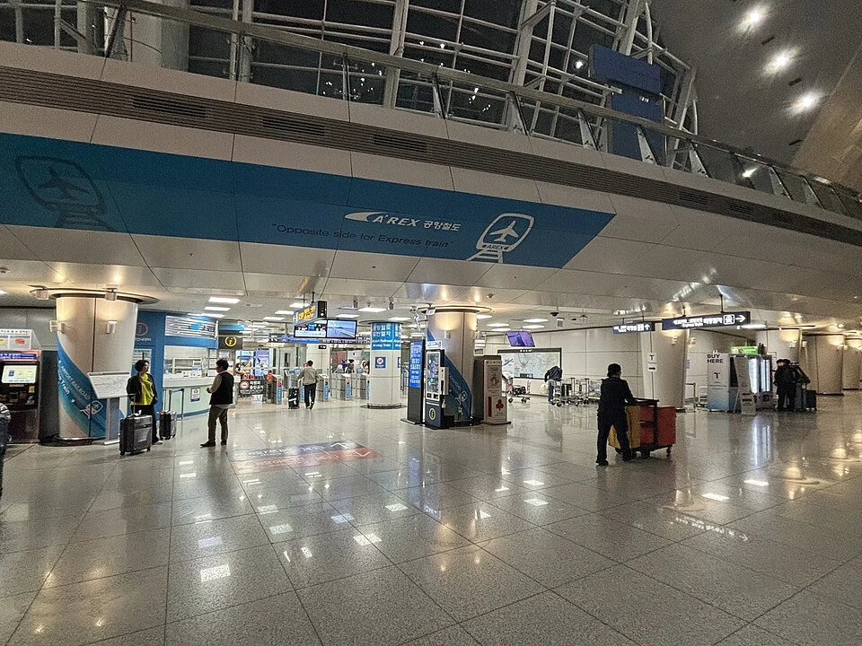 仁川空港第1ターミナルの一般列車入口
