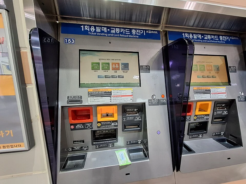 ソウル地下鉄の券売・チャージ機